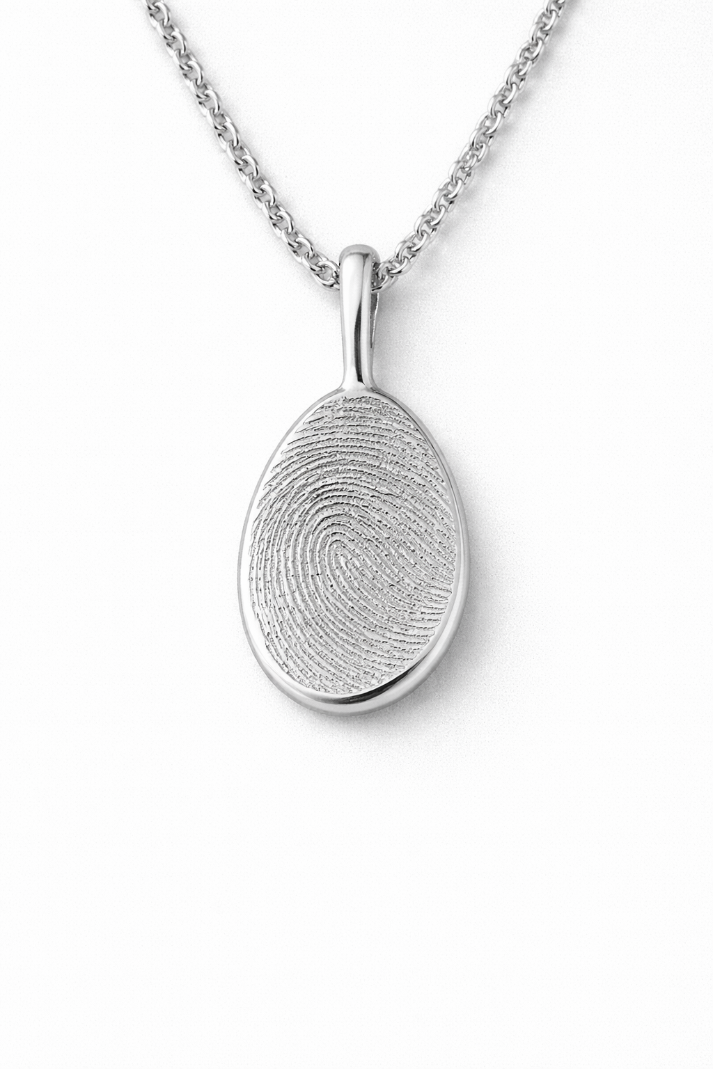 Oval Fingerprint Necklace