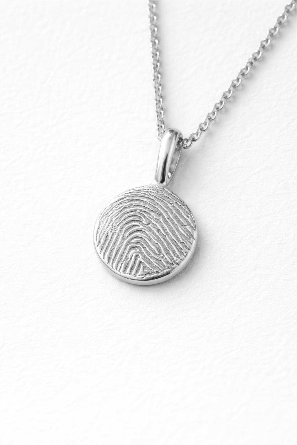 Classic Round Fingerprint Necklace