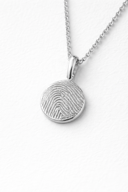 Classic Round Fingerprint Necklace