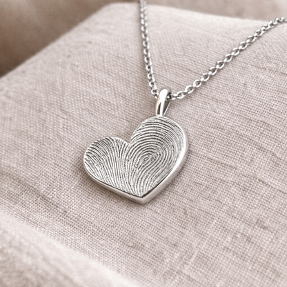 Heart Fingerprint Necklace