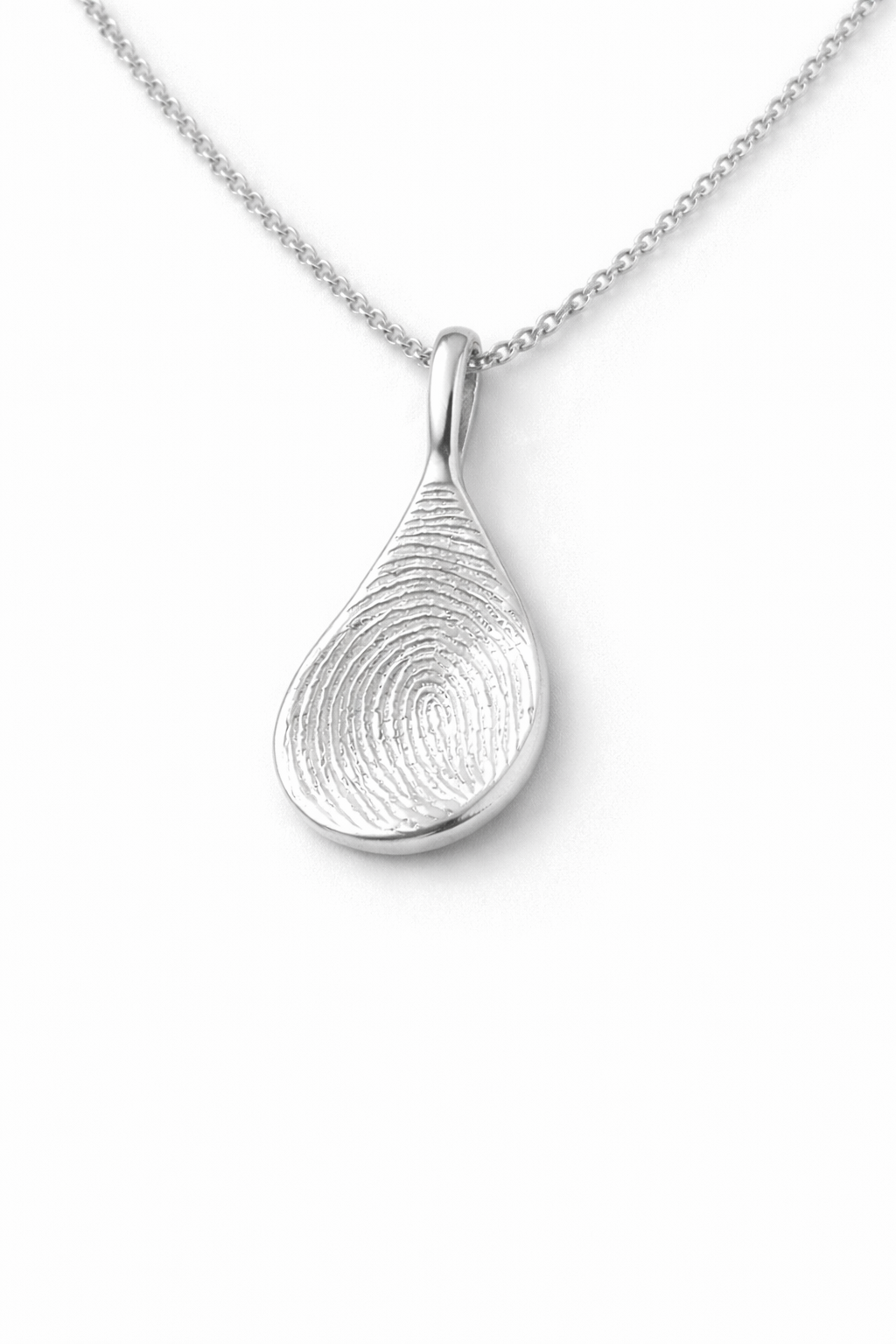 Teardrop Fingerprint Necklace
